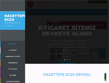 Tablet Screenshot of hacettepeecza.com